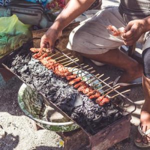 34. Masala Fish, Chicken Tikka with Naan